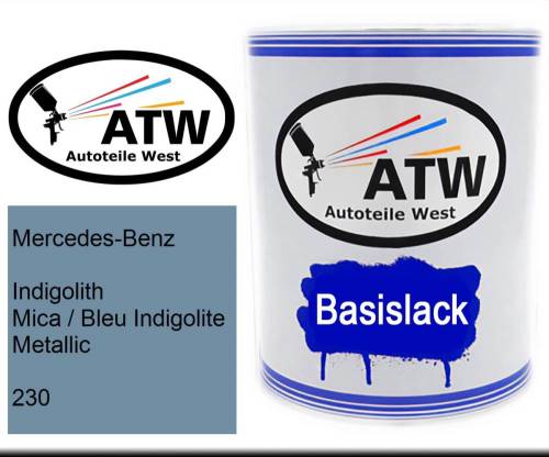 Mercedes-Benz, Indigolith Mica / Bleu Indigolite Metallic, 230: 1L Lackdose, von ATW Autoteile West.